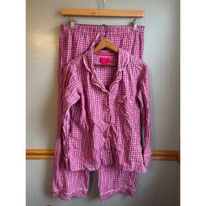 Victoria secret pink bow plaid